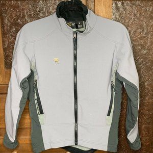 Mountain Hardwear Gore WindStopper Jacket Womens Sz 8 Gray Black RA 89674 EUC!